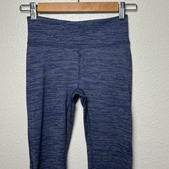 Outdoor Voices Cropped Leggings Size XS TechSweat Flex crop Blue/Cream Space dye - Picture 8 of 16
